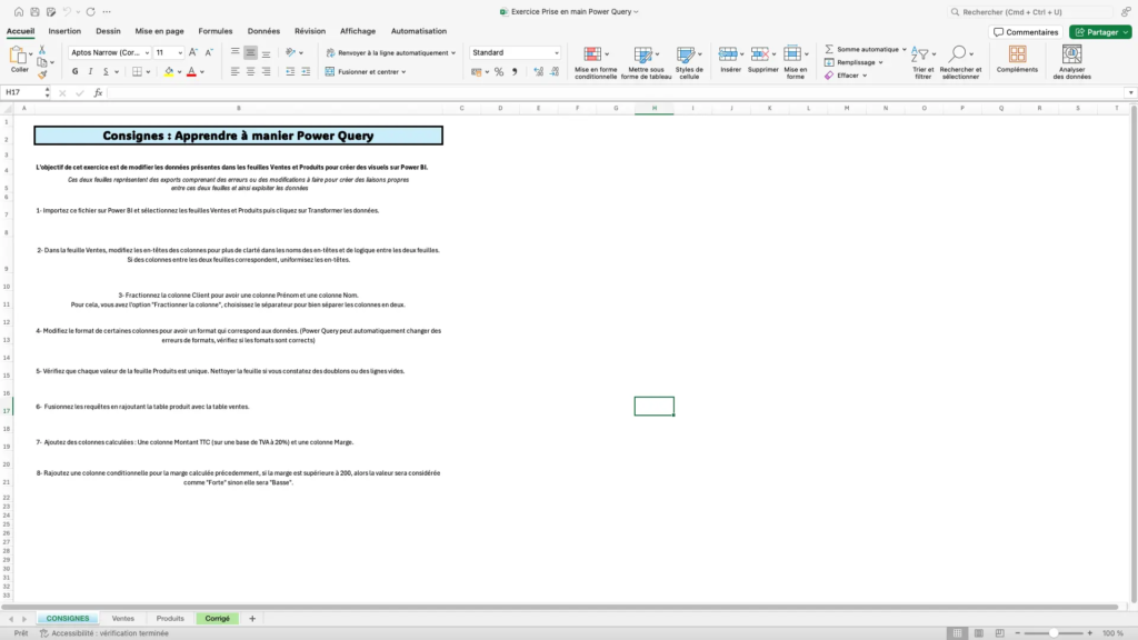 Exercise 3 - Power Query dans Power BI