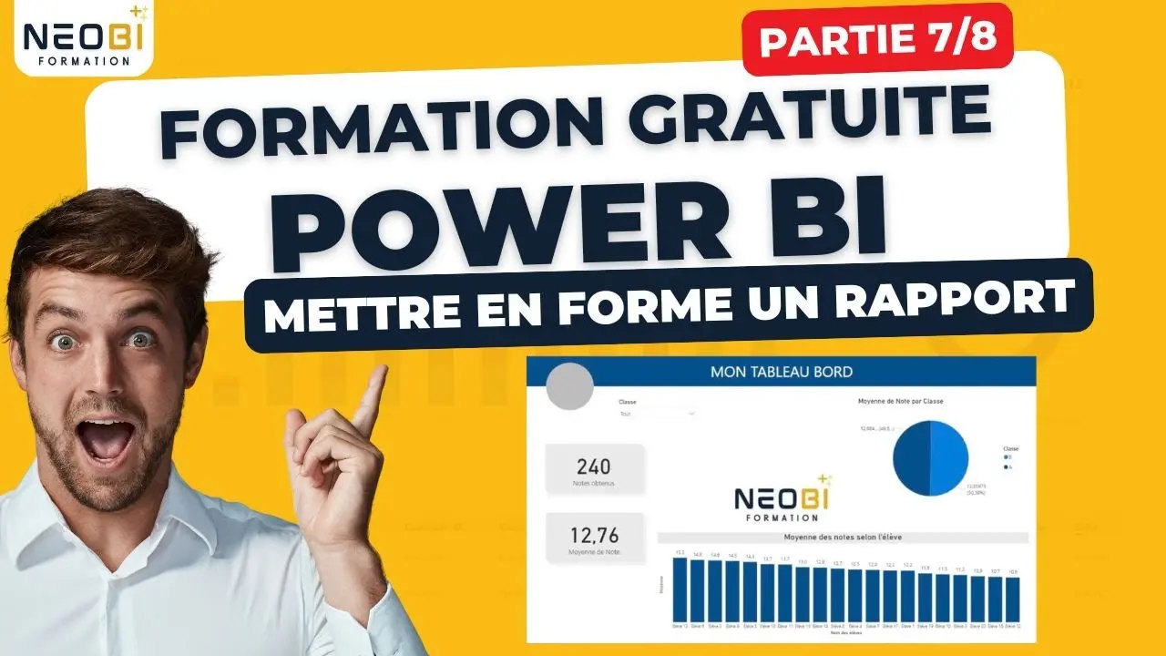 Leçon 7: mettre en forme un rapport power bi