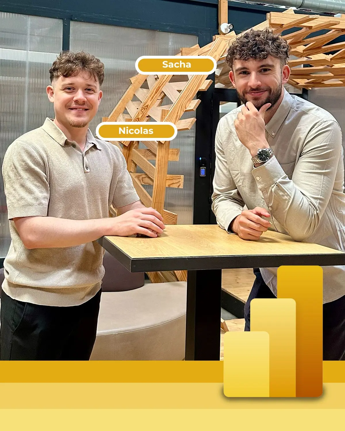 Sacha et Nicolas, Consultants Power BI à Annecy