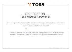 tosa power bi diplome