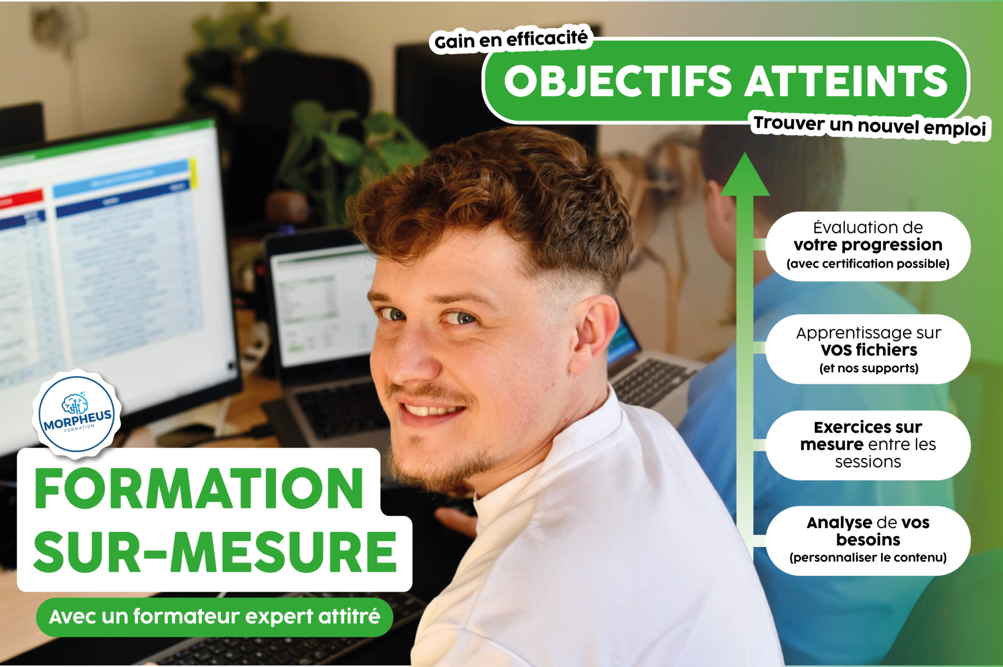 Formation Excel en entreprise Morpheus Formation, Nicolas parent formateur expert sur Excel