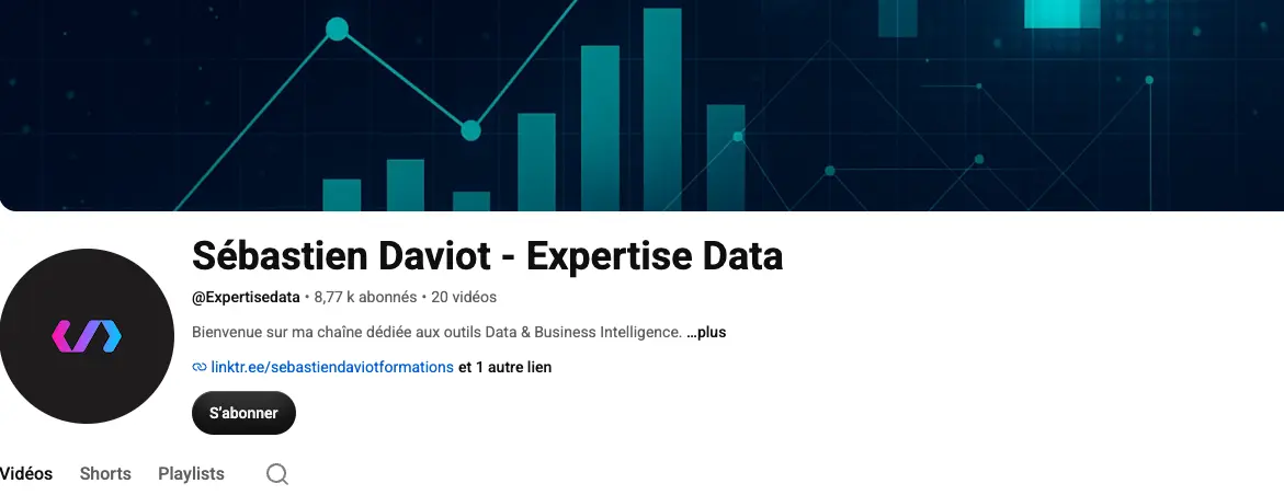 Sébastien Daviot chaine youtube Power BI