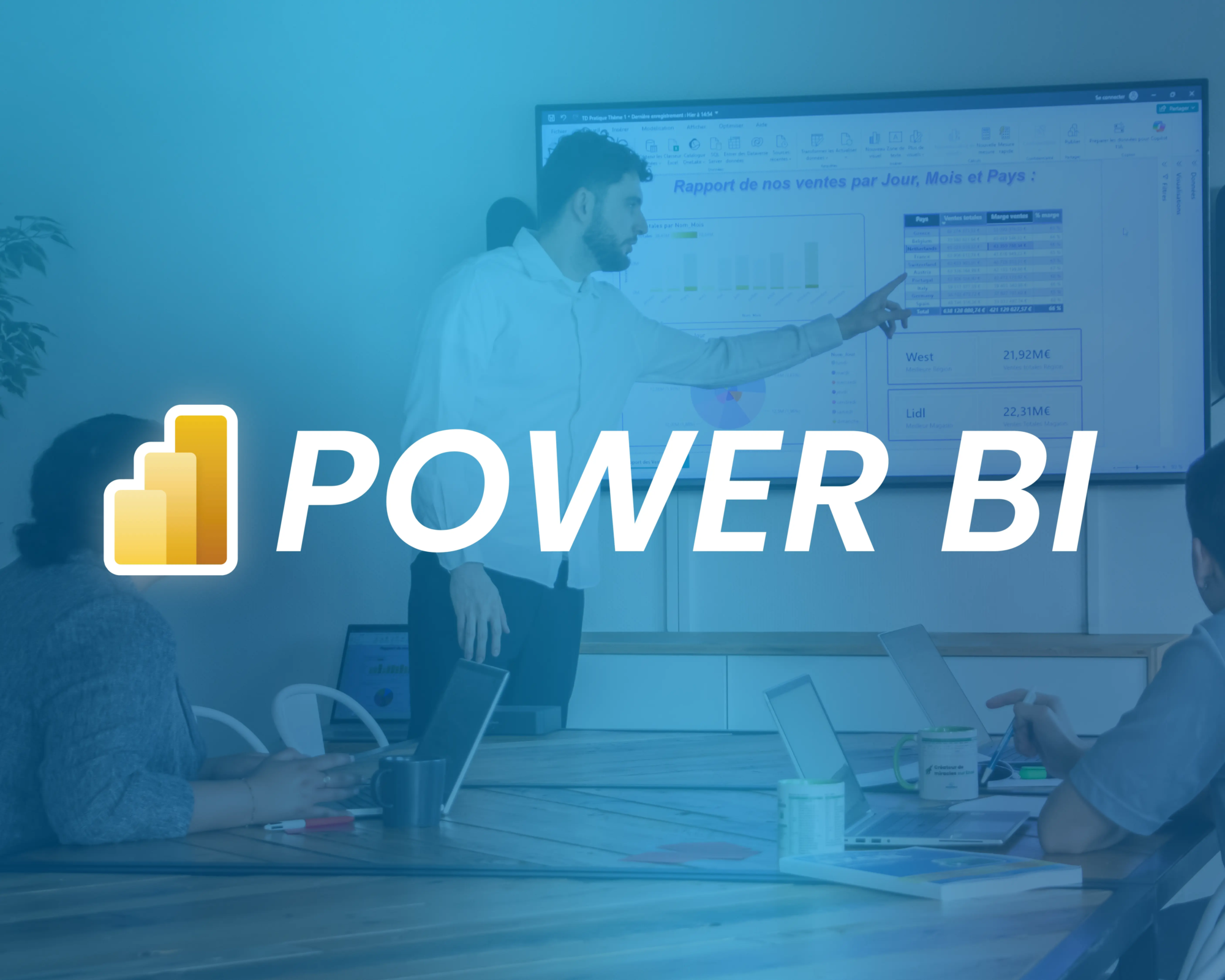 visuel de la formation power bi niveau avancé